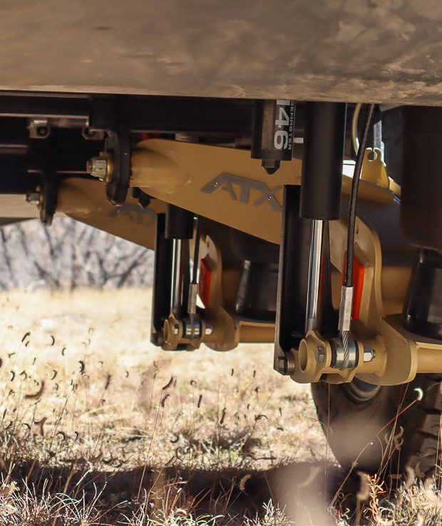 Imperial Outdoors Xplore Series showing the Cruisemaster ATX air suspension.