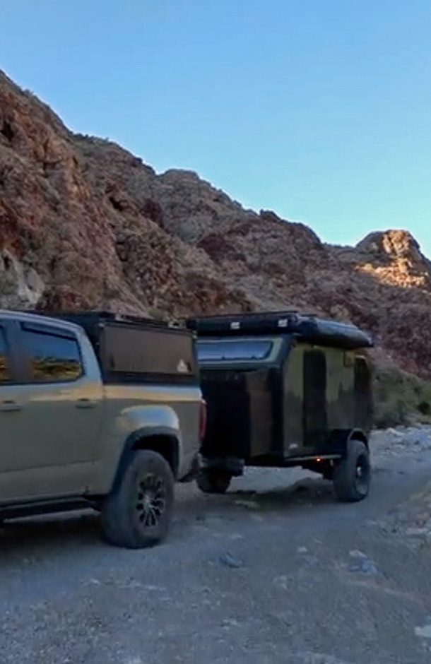 Imperial Outdoors OB120 trailing in the back country roads of Utah.