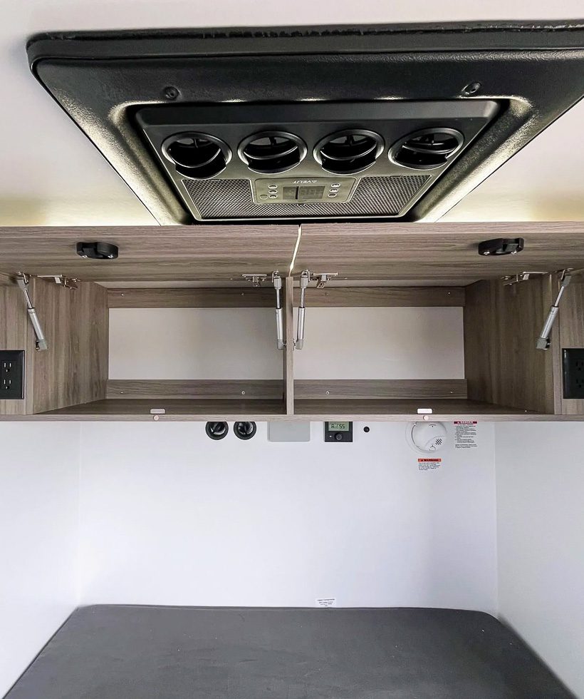 Upper cabinets in the OB120 from Imperial Outdoors.