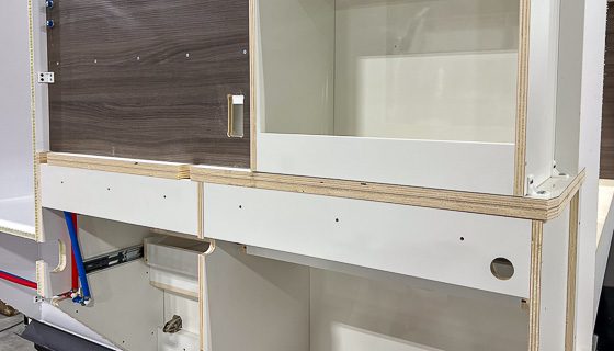 Imperial Outdoors Sport series cabinet assembly made with euro-ply wood.