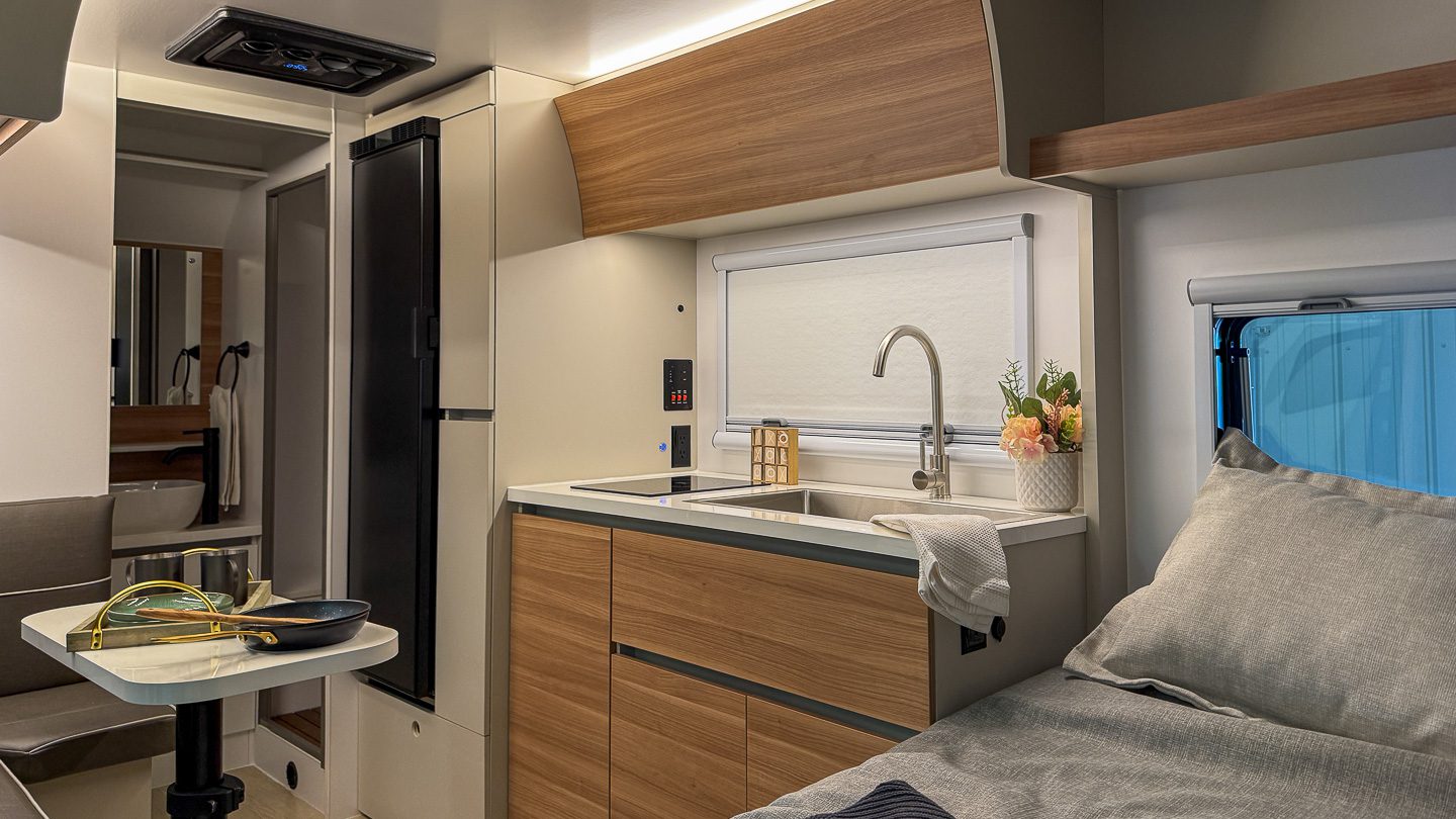 Premium kitchen of the S145 from Imperial Outdoors.