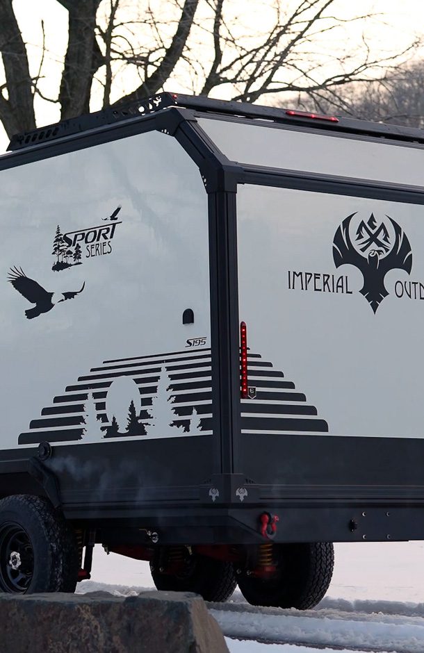 Imperial Outdoors S195 camping in the winter.