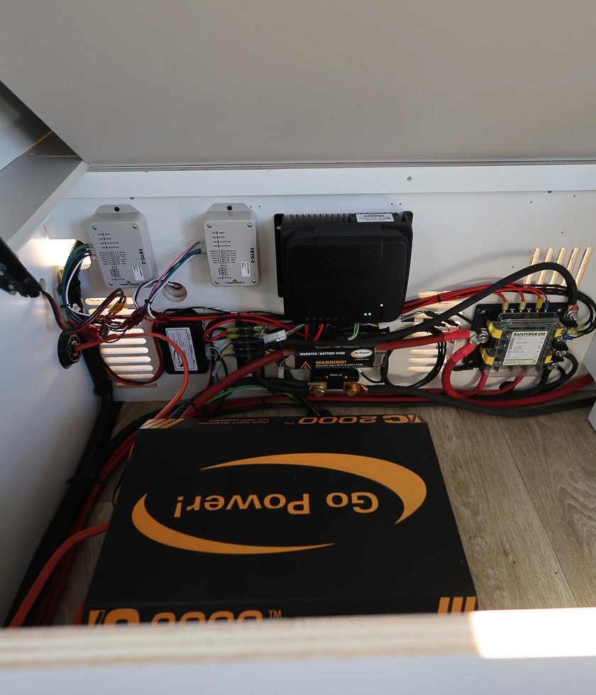 The S195 power system that runs all electrical needs.
