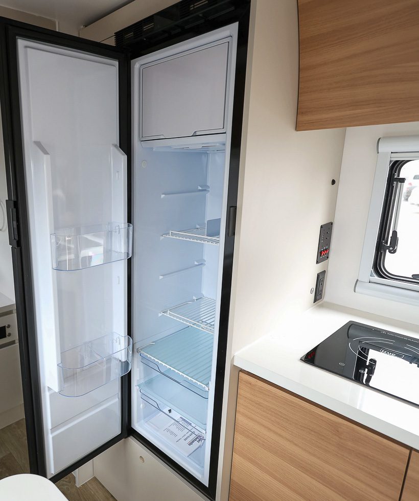 12v fridge-freezer combo from Indel Webasto in the S145 from Imperial Outdoors.