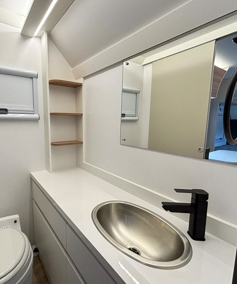 Spacious counter and shelving space in the Sport Series from Imperial Outdoors.