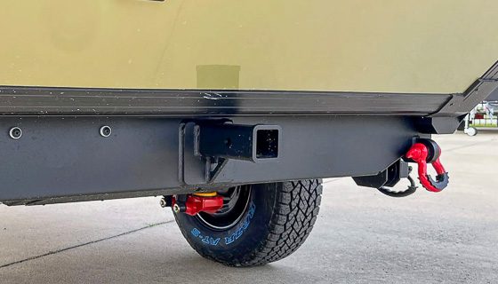 The Imperial Outdoors OB120 has a 3'' receiver tube to carry anything up to 350 pounds.