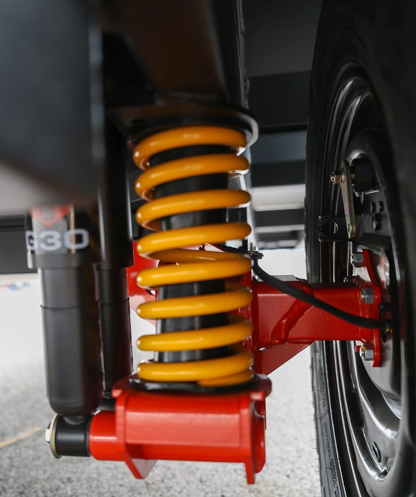 Cruismaster coiled CRS suspensions on the Imperial Outdoors Sport Series.