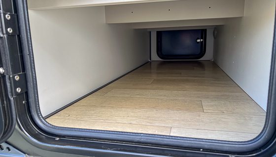 Storage pass through in the Sport Series from Imperial Outdoors.
