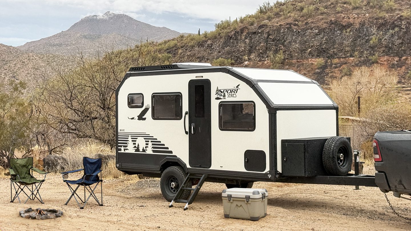 Imperial Outdoors Sport Series S145 at an off grid base camp in the mountains.