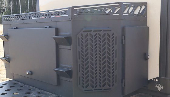 Heavy duty from box on the Imperial Outdoors Xplore Series campers to house any of your tools or camping accessory needs.